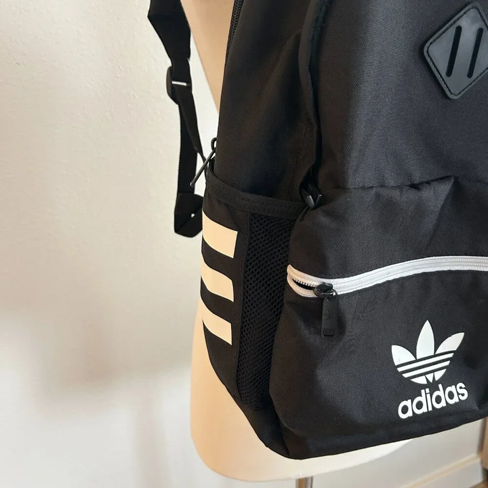 Adidas Original Classic Backpack Black Unisex School Travel